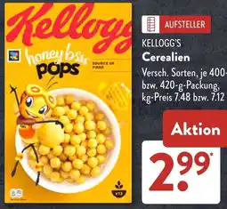 Aldi Süd KELLOGG'S Cerealien Angebot