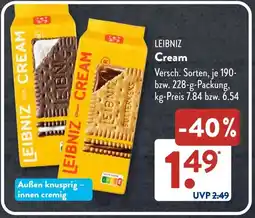 Aldi Süd LEIBNIZ Cream Angebot