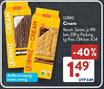 Aldi Süd LEIBNIZ Cream Angebot