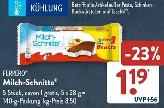 Aldi Süd FERRERO Milch-Schnitte Angebot