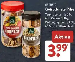 Aldi Süd LE GUSTO Getrocknete Pilze Angebot