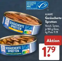 Aldi Süd ALMARE Geräucherte Sprotten Angebot