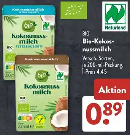 Aldi Süd Bio-Kokosnussmilch Angebot