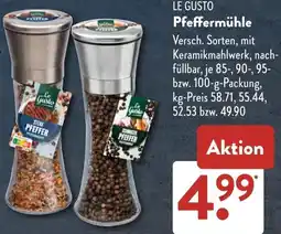 Aldi Süd LE GUSTO Pfeffermühle Angebot