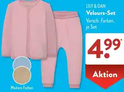 Aldi Süd LILY & DAN Velours-Set Angebot