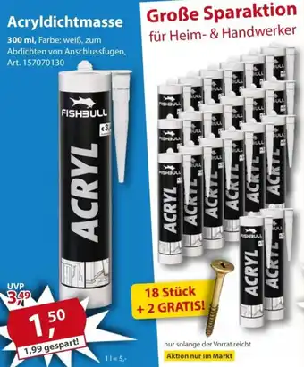 Sonderpreis Baumarkt Acryldichtmasse Angebot