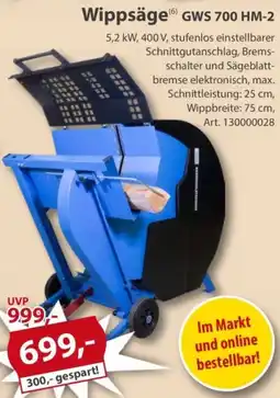 Sonderpreis Baumarkt Wippsäge GWS 700 HM-2 Angebot