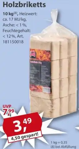 Sonderpreis Baumarkt Holzbriketts Angebot