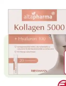 Rossmann Altapharma Kollagen 5000 + Hyaluron 100 Angebot