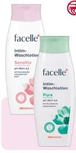 Rossmann Facelle Intimwaschlotion Sensitive Angebot