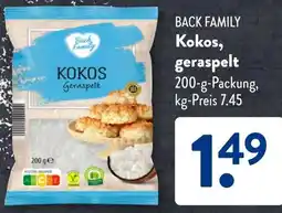 Aldi Süd BACK FAMILY Kokos, geraspelt Angebot