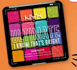 Rossmann NYX Cosmetics Professional Make-up Ultimate Shadow Palette 04 I Know That’s Bright Angebot