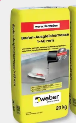 B1 Discount Baumarkt Saint-Gobain Weber Boden-Ausgleichsmasse Angebot