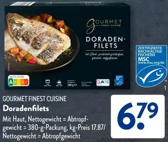 Aldi Süd GOURMET FINEST CUISINE Doradenfilets Angebot