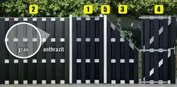 B1 Discount Baumarkt Zaunserie Alu WPC Angebot