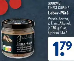 Aldi Süd GOURMET FINEST CUISINE Leber-Pâté Angebot