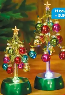 NETTO Dekorado Deko LED Glas Weihnachtsbaum Angebot