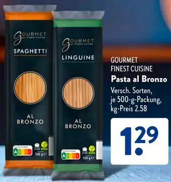 Aldi Süd GOURMET FINEST CUISINE Pasta al Bronzo Angebot