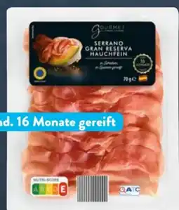 Aldi Süd Gourmet Finest Cuisine Serrano Gran Reserva hauchfein Angebot