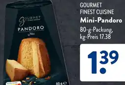 Aldi Süd GOURMET FINEST CUISINE Mini-Pandoro Angebot