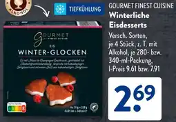 Aldi Süd GOURMET FINEST CUISINE Winterliche Eisdesserts Angebot