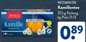 Aldi Süd WESTMINSTER Kamillentee Angebot