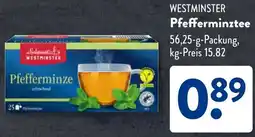 Aldi Süd WESTMINSTER Pfefferminztee Angebot