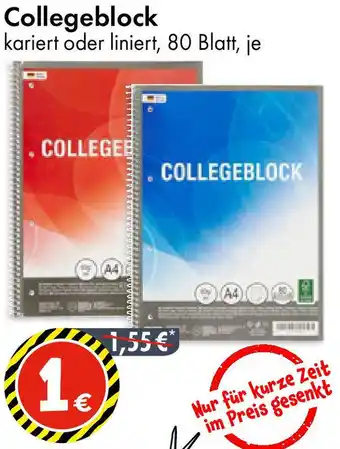 TEDi Collegeblock Angebot