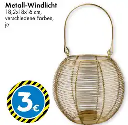 TEDi Metall-Windlicht Angebot