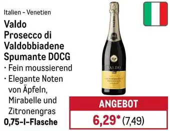 METRO Valdo Prosecco di Valdobbiadene Spumante DOCG Angebot