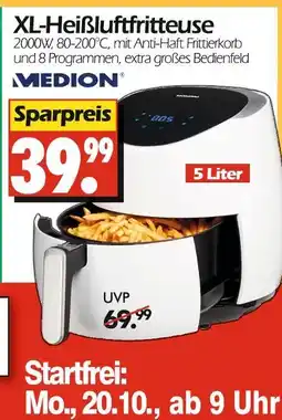 Wreesmann Medion xl-heißluftfritteuse Angebot
