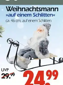 Wreesmann Weihnachtsmann auf einem schlitten Angebot