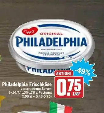 Hit Philadelphia Frischkäse Angebot