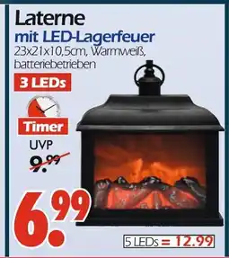 Wreesmann Laterne mit led-lagerfeuer Angebot
