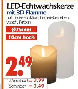 Wreesmann Led-echtwachskerze 10 cm hoch Angebot