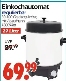 Wreesmann Einkochautomat Angebot