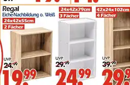 Wreesmann Regal eiche-nachbildung o. weiß Angebot