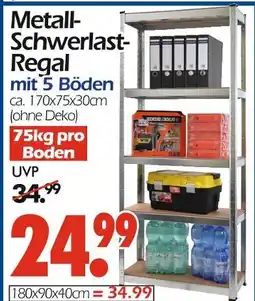 Wreesmann Metall-schwerlast-regal ca. 170x75x30cm Angebot
