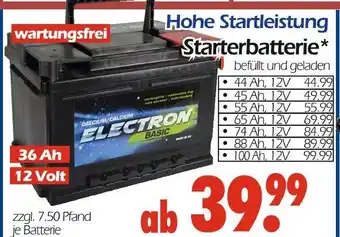 Wreesmann Electron basic starterbatterie Angebot