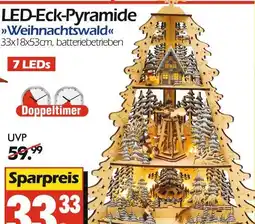 Wreesmann Led-eck-pyramide weihnachtswald Angebot