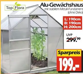 Wreesmann Top flora alu-gewächshaus Angebot