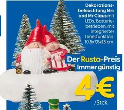 Rusta Dekorationsbeleuchtung mrs and mr claus Angebot