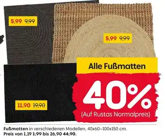 Rusta Fußmatten Angebot