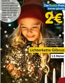 Rusta Lichterkette glänsa warmweißen led-lämpchen Angebot