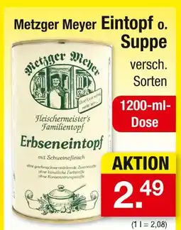 Zimmermann Metzger meyer eintopf Angebot