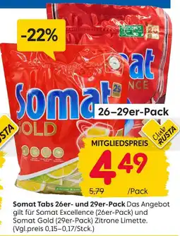 Rusta Somat somat tabs 26er- und 29er-pack Angebot
