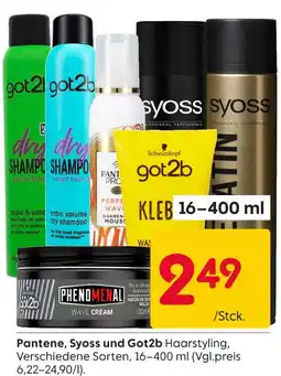 Rusta Pantene pantene, syoss und got2b Angebot