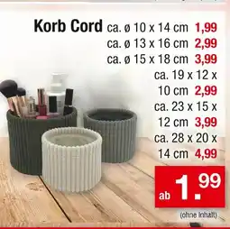 Zimmermann Korb cord Angebot