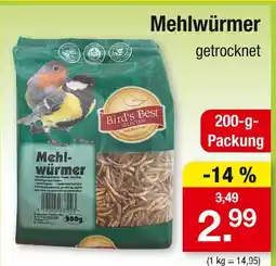 Zimmermann Bird's best mehlwürmer Angebot