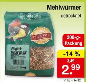 Zimmermann Bird's best mehlwürmer Angebot